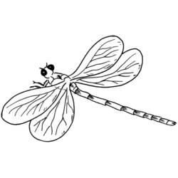 Coloring page: Dragonfly (Animals) #10024 - Printable coloring pages