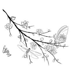 Coloring page: Dragonfly (Animals) #10053 - Free Printable Coloring Pages