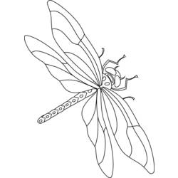 Coloring page: Dragonfly (Animals) #9882 - Printable coloring pages
