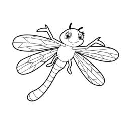 Coloring page: Dragonfly (Animals) #9883 - Printable coloring pages