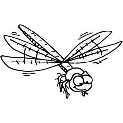 Coloring page: Dragonfly (Animals) #9900 - Printable coloring pages