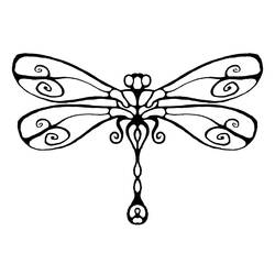 Coloring page: Dragonfly (Animals) #9902 - Printable coloring pages