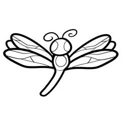 Coloring page: Dragonfly (Animals) #9926 - Printable coloring pages
