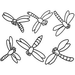 Coloring page: Dragonfly (Animals) #9930 - Free Printable Coloring Pages