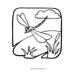 Coloring page: Dragonfly (Animals) #9950 - Free Printable Coloring Pages