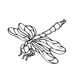 Coloring page: Dragonfly (Animals) #9974 - Free Printable Coloring Pages