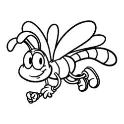 Coloring page: Dragonfly (Animals) #9983 - Printable coloring pages