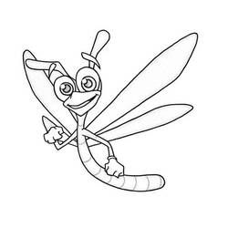 Coloring page: Dragonfly (Animals) #9994 - Free Printable Coloring Pages