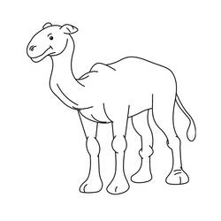Coloring page: Dromedary (Animals) #5949 - Free Printable Coloring Pages