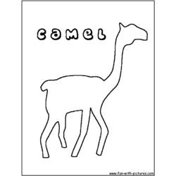 Coloring page: Dromedary (Animals) #6075 - Free Printable Coloring Pages
