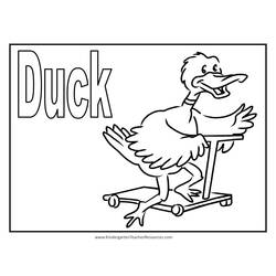 Coloring page: Duck (Animals) #1485 - Free Printable Coloring Pages