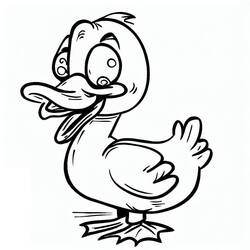 Duck (Animals) coloring page #185483 to print and color