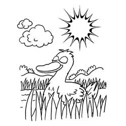 Duck (Animals) coloring page #185485 to print and color