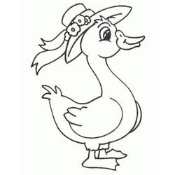 Duck (Animals) coloring page #185491 to print and color