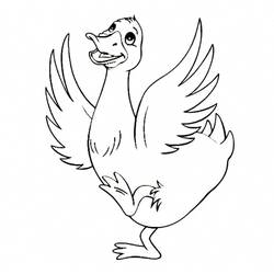 Duck (Animals) coloring page #185493 to print and color