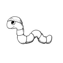 Coloring pages: Earthworm - Printable coloring pages
