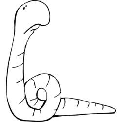 Coloring page: Earthworm (Animals) #18850 - Printable coloring pages