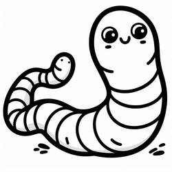 Earthworm (Animals) coloring page #214587 to print and color