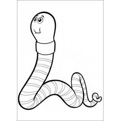 Earthworm (Animals) coloring page #214596 to print and color