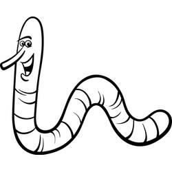 Earthworm (Animals) coloring page #214610 to print and color