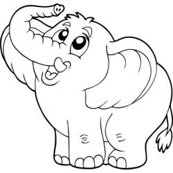 Coloring page: Elephant (Animals) #6296 - Printable coloring pages