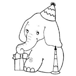 Coloring page: Elephant (Animals) #6313 - Free Printable Coloring Pages