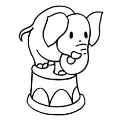 Coloring page: Elephant (Animals) #6354 - Free Printable Coloring Pages