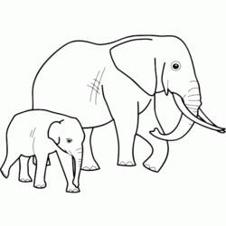 Coloring page: Elephant (Animals) #6364 - Free Printable Coloring Pages