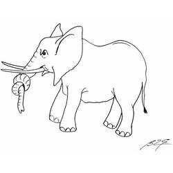 Coloring page: Elephant (Animals) #6373 - Free Printable Coloring Pages