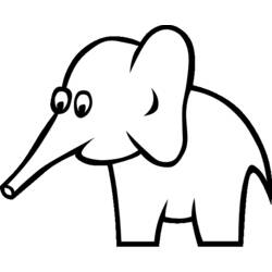 Coloring page: Elephant (Animals) #6374 - Free Printable Coloring Pages