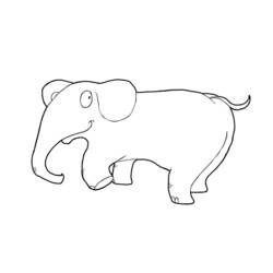 Coloring page: Elephant (Animals) #6390 - Free Printable Coloring Pages