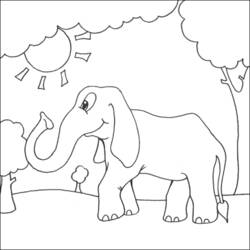 Coloring page: Elephant (Animals) #6393 - Free Printable Coloring Pages