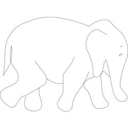 Coloring page: Elephant (Animals) #6396 - Free Printable Coloring Pages
