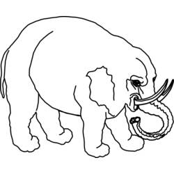 Coloring page: Elephant (Animals) #6420 - Free Printable Coloring Pages