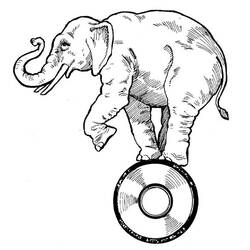 Coloring page: Elephant (Animals) #6429 - Free Printable Coloring Pages