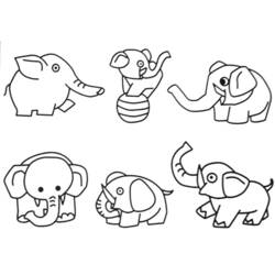 Coloring page: Elephant (Animals) #6433 - Free Printable Coloring Pages