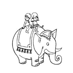 Coloring page: Elephant (Animals) #6434 - Free Printable Coloring Pages