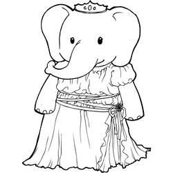 Coloring page: Elephant (Animals) #6436 - Printable coloring pages