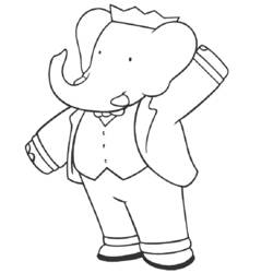 Coloring page: Elephant (Animals) #6438 - Printable coloring pages