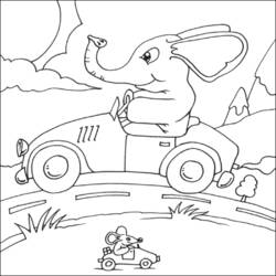 Coloring page: Elephant (Animals) #6460 - Free Printable Coloring Pages