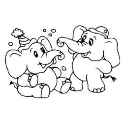 Coloring page: Elephant (Animals) #6463 - Printable coloring pages