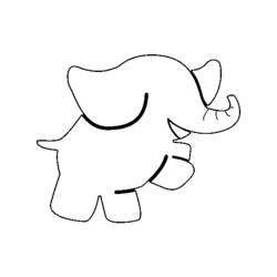 Coloring page: Elephant (Animals) #6470 - Free Printable Coloring Pages