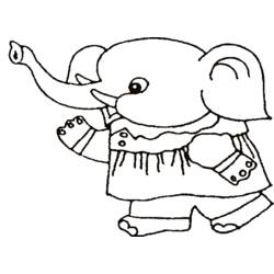 Coloring page: Elephant (Animals) #6476 - Free Printable Coloring Pages