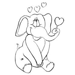 Coloring page: Elephant (Animals) #6480 - Free Printable Coloring Pages