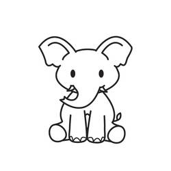 Coloring page: Elephant (Animals) #6493 - Free Printable Coloring Pages