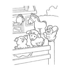 Coloring page: Farm Animals (Animals) #21380 - Printable coloring pages