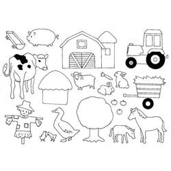 Coloring page: Farm Animals (Animals) #21388 - Printable coloring pages