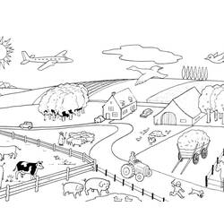 Coloring page: Farm Animals (Animals) #21401 - Printable coloring pages