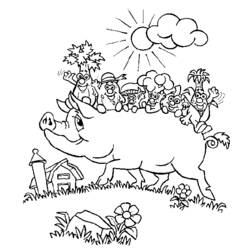 Coloring page: Farm Animals (Animals) #21402 - Free Printable Coloring Pages