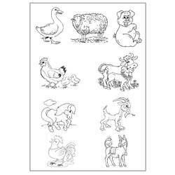 Coloring page: Farm Animals (Animals) #21424 - Printable coloring pages